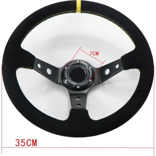14inch 350mm om* Racing Steering Wheel with Car Adapt Quick Release