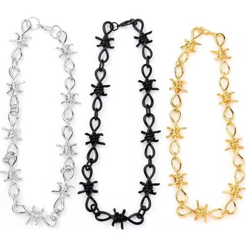 Thorns Choker Statement Necklace Women Men Jewelry Hiphop Punk Trendy Hot
