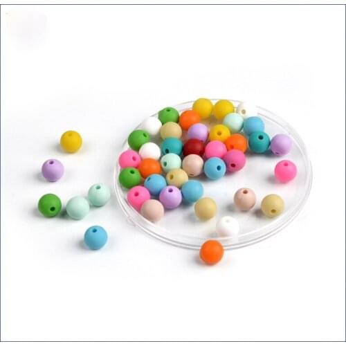Silicone Beads Multiple Sizes round Beads Molar Rod DIY Silicone Beads bulk items wholesale elastic for bracelet making