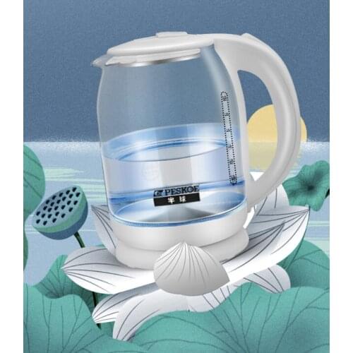 Glass household thermal insulation large capacity durable automatic power off 304 stainless steel electric kettle J05