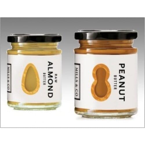 Customized transparent jar sticker for peach custom self adhesive labels