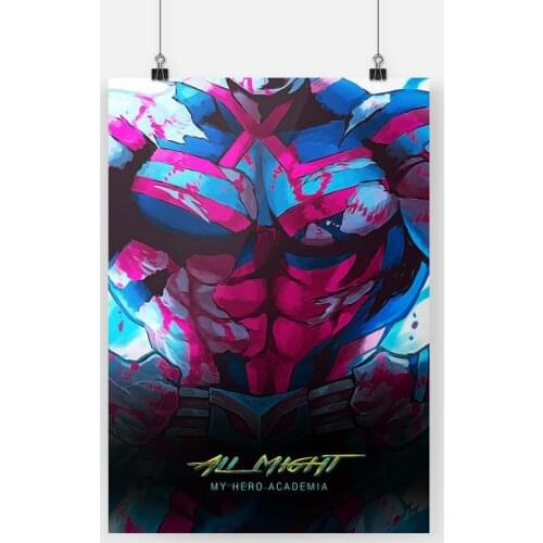 All Might My Hero Academia Anime Poster Canvas Painting Wall Art Decor Living Room Bedroom Study Home Decoration Prints