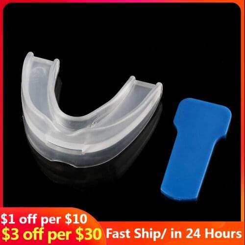 Mouth Guard Stop Teeth Grinding Anti Snoring Bruxism with Case Box Sleep Aid Eliminates Snoring Health Care