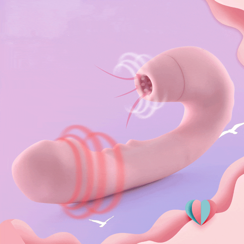 Female Vibrator Sucking Sex Toys G-spot Stimulating Dildo Strong Vibration Nipples Sucker Masturbator For Women Adult Products