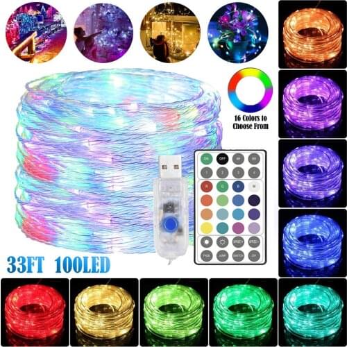 10M 100 LED Rope Strip Tube String Fairy Lights Strip Waterproof Garden Outdoor Lighting accessories