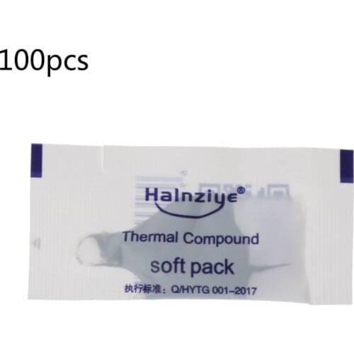 100Pcs Thermal Grease Paste Compound Silicon CPU Heat Sink Processor Cooling Paste Silicone Thermal Grease 37MC
