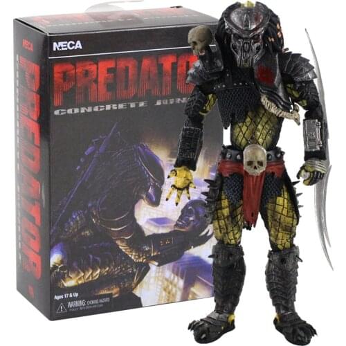 21cm The Aliens vs Predator Figure NECA Predator Concrete Jungle Ultimate P1 Jungle Hunter PVC Action Figure Toys gift