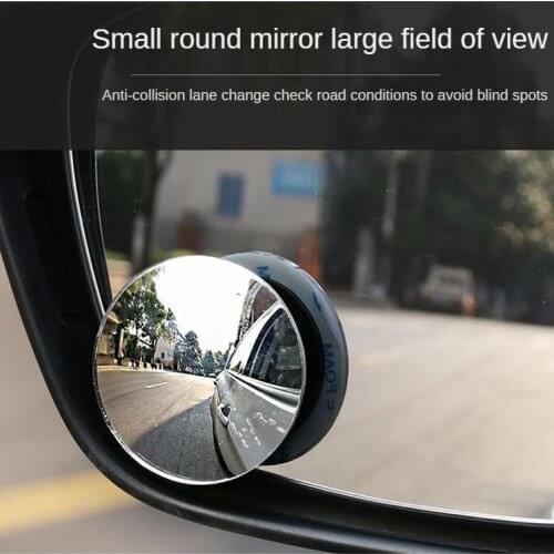 360 Degree HD Blind Spot Mirror Adjustable Car Rearview Convex Mirror for Car Reverse Wide Angle Vehicle Parking Rimless Mirrors