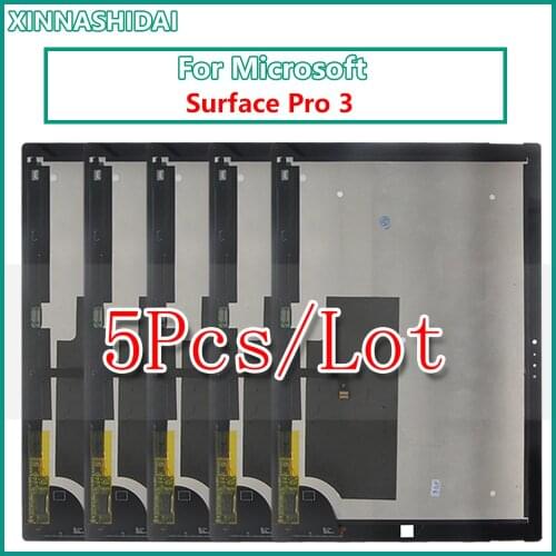 5Pcs/lot For Microsoft Surface Pro 3 (1631) TOM12H20 V1.1 LTL120QL01 003 LCD Display Touch Screen Digitizer Assembly Replacement