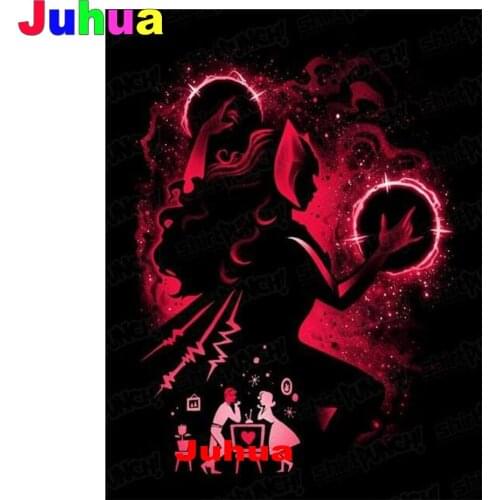 Witch Of Chaos 5d Diy Diamond Painting Full Square Round Drill Rhinestone Embroidery Fantasy Girl New Top Gift Decoration