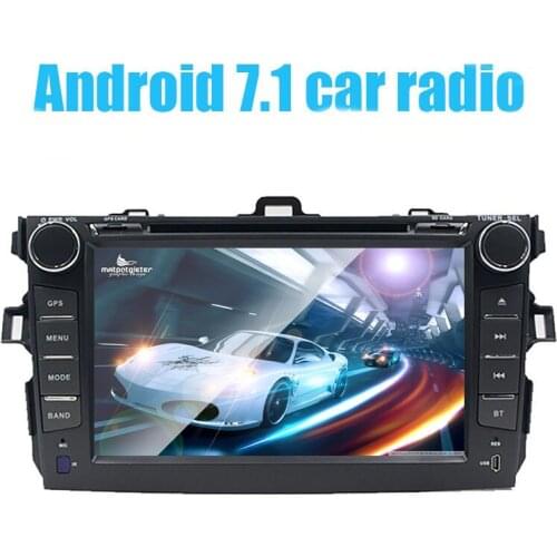 Android 7.1 Quad Core car dvd player for Toyota Corolla 2007 2008 2009 2010 2011 2GB RAM 16G ROM BT Radio car stereo radio