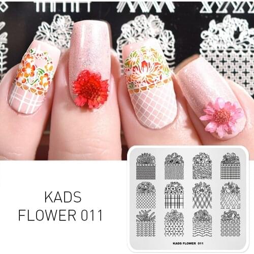 AriesLibra Nail Art Stamp Stamping Plates Manicure Plate Stencil DIY Nail Art Templates Spring Flower Image Nails Stamp Template