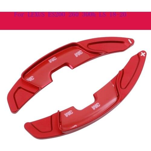 Car Accessories 2PCS Quality Aluminum Alloy Steering Wheel Shift Paddle Shifter For LEXUS ES200 260 300h LS 18-20