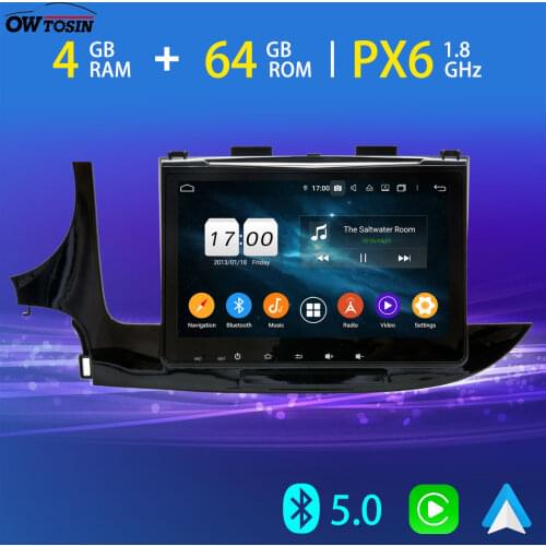 PX6 4G 64G 9" Android 9.0 For Opel Vauxhall Mokka Buick Encore Carplay Radio GPS Navigation Bluetooth 5.0 Car Multimedia Player