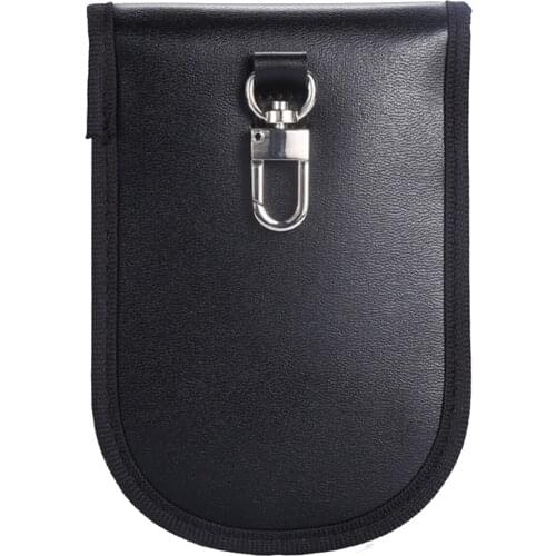 Signal Blocking Bag Keychain Anti-scan Anti-magnetic Card Key Case