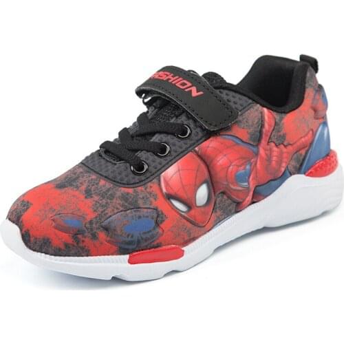 Kids Spiderman Shoes Girls Childrens Shoes Boy Sneakers Kids Shoes Fashion Casual Sport Running Leather Shoes