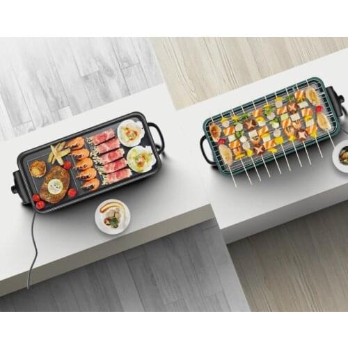 Electric oven household electric barbecue rack smokeless barbecue oven kebab indoor Korean electric baking tray light smoke