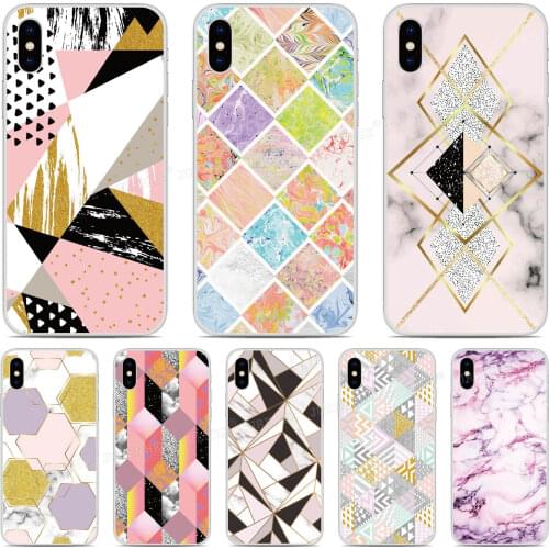 Geometric Marble Cover For Ulefone Note 11P 9P 8P 7P Armor X7 X3 7 6 6E Power 6 OnePlus 8T 8 Nord N100 N10 5G Phone Case
