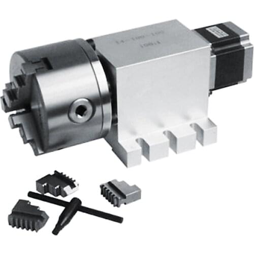 K11-100mm Engraving machine indexing head, A axis, rotating axis, CNC indexing head (no gap harmonic gear box) 50