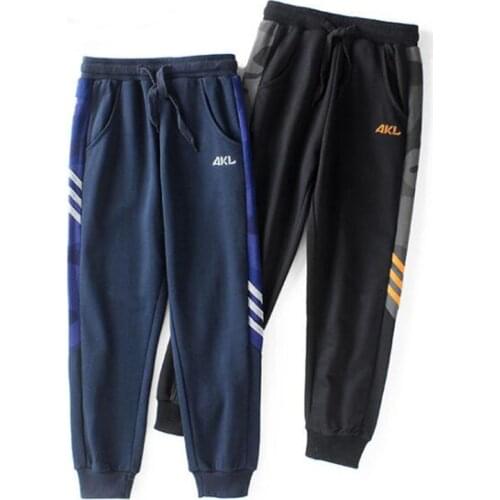 Teenage Loose Trousers For Boys Sports Pants Spring Camouflage Panel Sports Trousers Kids Cotton Trousers