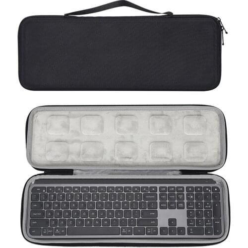 Portable EVA Keyboard Storage Case Protective Bag for Logitech MX Keys Advanced