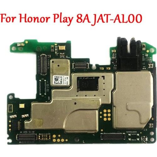 Tested Work Original Unlocked Motherboard For Huawei Honor Play 8A / 8A Pro JAT-AL00 Logic Circuit Electronic ( No fingerprint