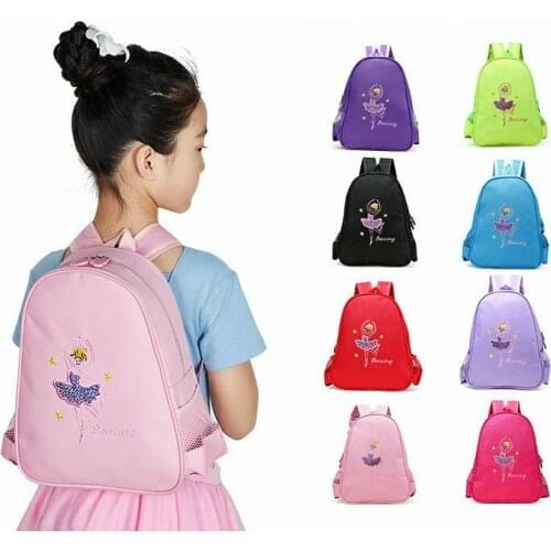 Angel Dancing Ballerina Costume For Girls 2~8 Years Children Baby Kids Ballet Dance Bag Canvas Shoulder Bag For Ballet Dance