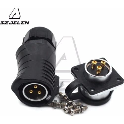 XHP20 series, Waterproof 3 pin LED Connector Aviation Automotive Electrical ip67 Screw Welded Cable Connector