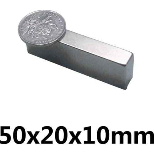 1/2/3/5/10/15/20PCS 50x20x10 N35 Super Strong Neodymium Magnets Block Permanent Magnet 50x20x10mm Powerful Magnetic 50*20*10