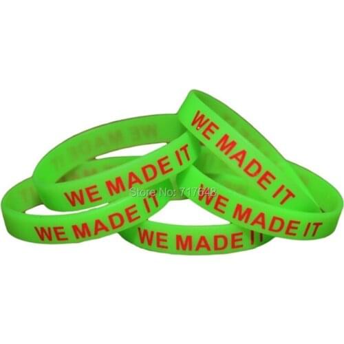 200pcs WE MADE IT wristband silicone bracelets free shipping by FEDEX