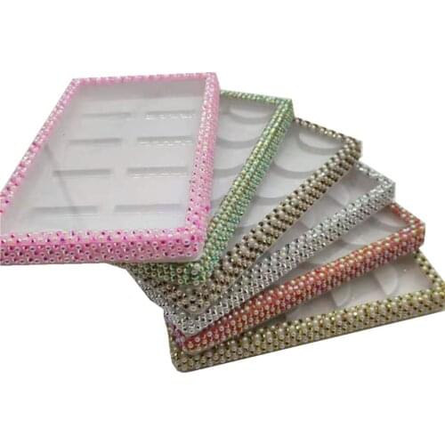 5 Pairs Eyelash Boxes Wholesale Eyelash Packaging Newest Empty Lash Case with Clear Tray 25mm Mink Lash Package Boxes Print Logo