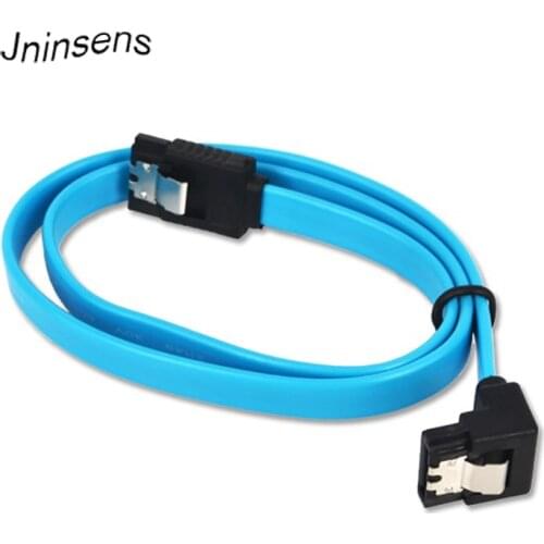 5 Pcs/lot Super Speed 40CM Straight 90 Right Angle SATA 3.0 Cable 6GB/s SATA III Cable Flat Data Cord for HDD SSD