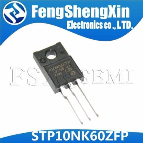 50pcs/lot STP10NK60ZFP P10NK60ZFP STP10NK60 STP10NK60Z 600V 10A TO-220F Zener-Protected SuperMESH MOSFET