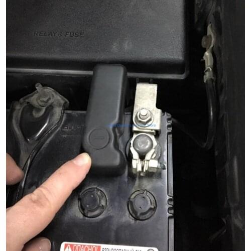 ABS Car Battery Anode Negative Electrode Pole Terminal Protection Cover Fit for Toyota Rav4 RAV 4 2017 2018 Accessories