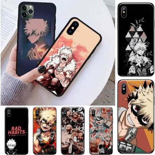 Katsuki Bakugo Boku my Hero Academia Phone Case for iPhone 11 12 mini pro XS MAX 8 7 6 6S Plus X 5S SE 2020 XR