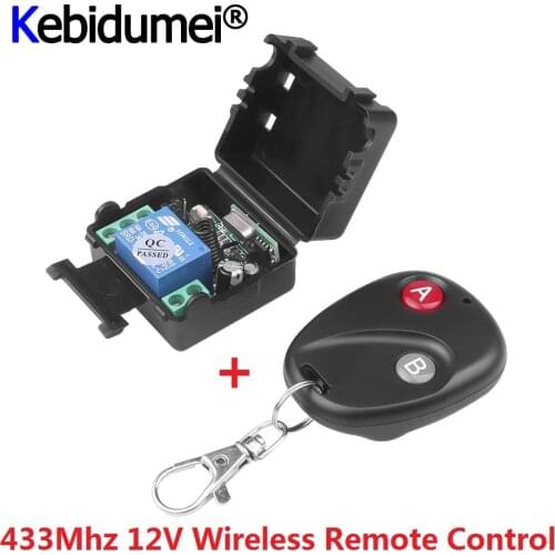 Kebidumei 2016 Newest Wireless Universal Remote Control DC 12V Button RF switch system 433MHz Telecomando Transmitter Receiver