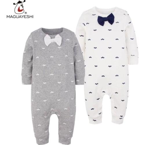 Clearance Sale Baby Rompers Autumn Spring Girls Clothing Sets Long Sleeve Baby Boy Clothes Cotton Gentleman Newborn Jumpsuits