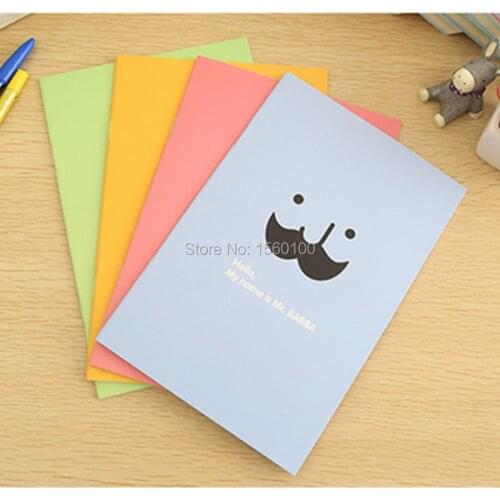 4pcs/lot Cute Notebook Diary Book Exercise Composition Notepad soft copybook kawaii Gift Stationery Office/School supplies