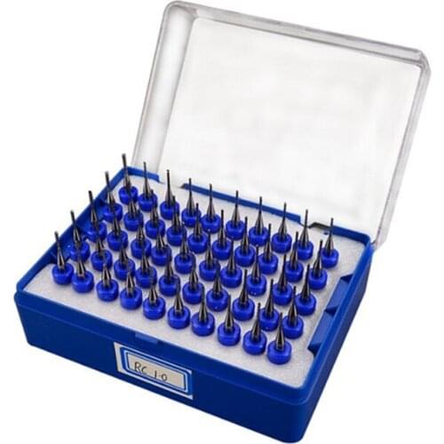 50PCS 1.0mm PCB kit Cutting Bits Millinging Cutters Kit for IC chip Milling Machine and cnc milling machine