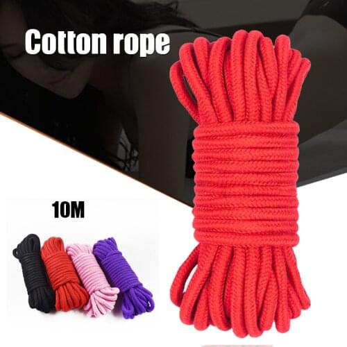 Newly 10m Cotton Rope Multi-color Binding Rope Multifunctional Solid Color Rope for SM Bundle Decorating