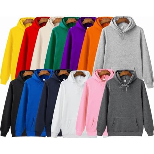 Autumn winter Harajuku Solid Sweatshirt Men Women Long Sleeve Hoodie Loose Women Hoodies Men Sweatshirts Casual Tracksuit