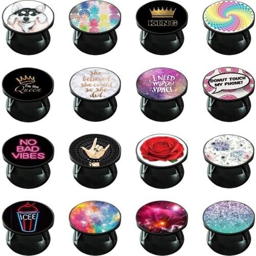 Finger Ring Mobile Phone Holder Round Multi functional Stretch Support Stand For iPhone