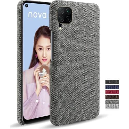 Luxury Febric Antiskid Cover Funda For Huawei P40 Lite E P50 P30 P20 Pro P10 Plus P 20 Lite 2019 2018 P40 5G Phone Case Coque