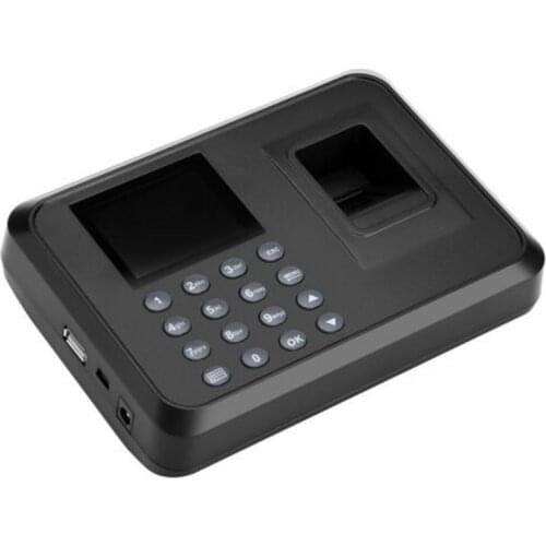 Fingerprint Attendance Machine LCD Finger Scanner Time Card Clock Employee Checking-In Recorder