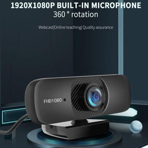 TISHRIC 1080P Webcam C60 Web Camera With Microphone Web Cam PC USB Camera Network Full HD Webcam for Laptop Webcast/Online teach