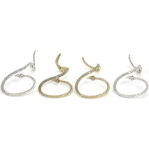 Retro Vintage Gothic Rock Punk Snake Shape Ear Cuff Earring Earrings For Women Men Ear Clip Cartilage Piercing Jewelry