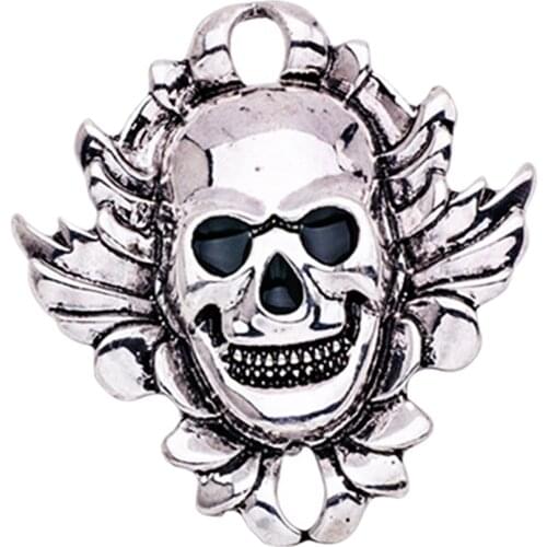 Vintage Skull Skeleton Brooch Pin Badge Halloween Jewelry Gifts Crafts