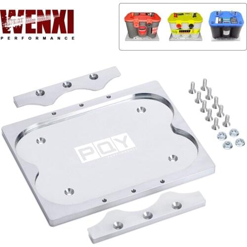 High Quality Group 34/78 For Optima Yellow Red Blue Battery Holder Tray Relocation Bracket Mount Aluminum WX-BTD02-QY