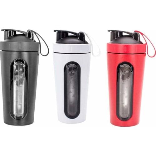 Yooap 304 Stainless Steel Transparent Scale Stirring Cup Protein Powder Shake Cup Milk Shake Cup Meal Replacement Shaker