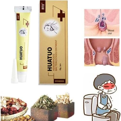 1Pcs Hua Tuo Hemorrhoids Ointment Cream Chinese Pain Plaster Anal Relief Medical External Fissure Piles Hemorrhoids Interna Z4Z6